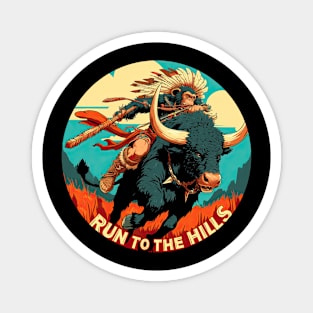 Run to the hills Iron Maiden monkey Magnet